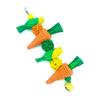 Parrot Chew Grind Teeth Bird Toy Hamster Rabbit Toy Birds Swing Cage Hanging Accessory Handwoven Carrot Corn Vine Ball Toy