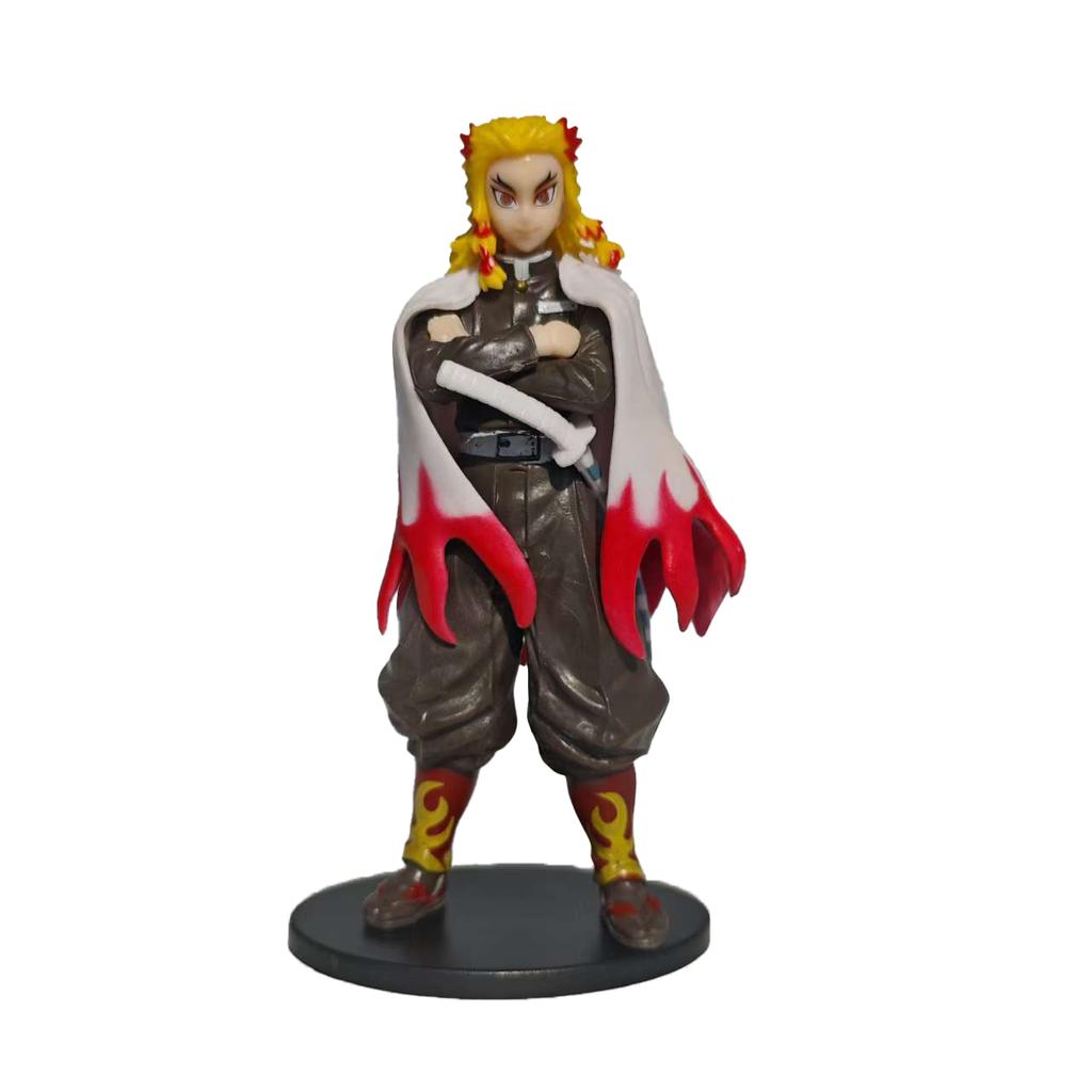 Anime Demon Slayer PVC Figures Tanjirou Nezuko Zenitsu Inosuke Giyu Figurines Toy Kimetsu No Yaiba Model Garage Kits Ornaments