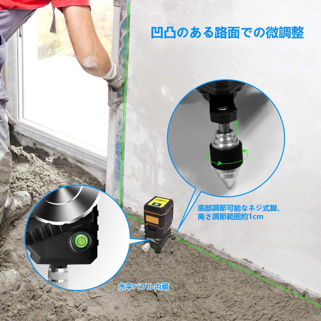 Janmifly Plumb Bolt Adapter Base, 360° Rotating Base, Fine Adjustment, 1/4" Male Thread, for Levels, Tripod Connection Adapter, Mount RS01S