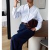 Design-inspired Loose-fitting Long-sleeved Shirt Top