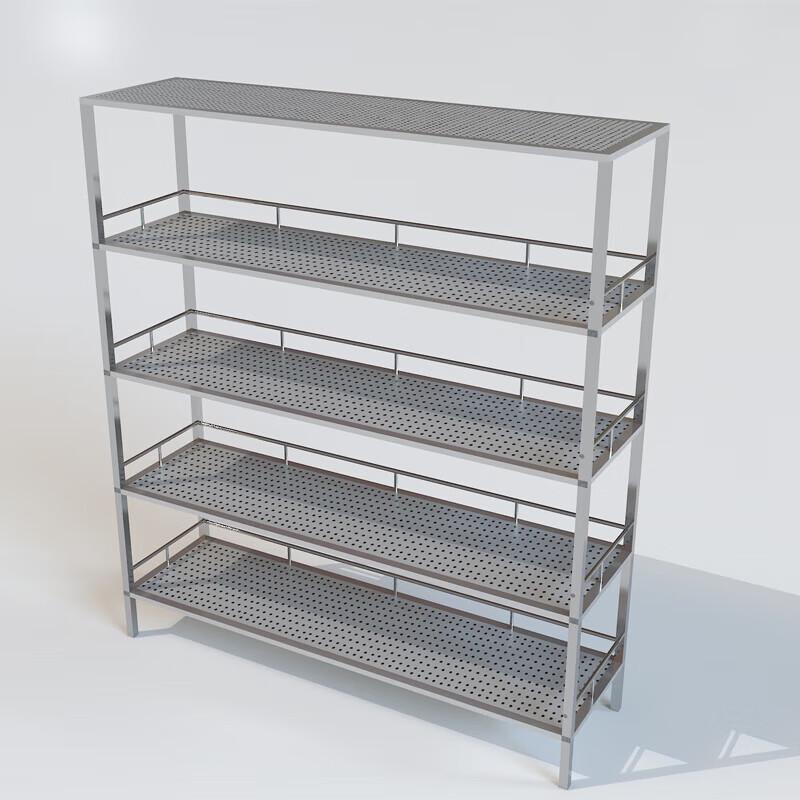 DANLE 5-Tier 304 Stainless Steel Commercial Storage Shelf