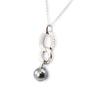 Altesse [I2933] - Silver Gray 'Pearl Beauty' Silver Necklace