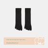 Men's Black & White Five-Toe Mid-Calf Cotton Socks - Anti-Odor, Spring/Summer