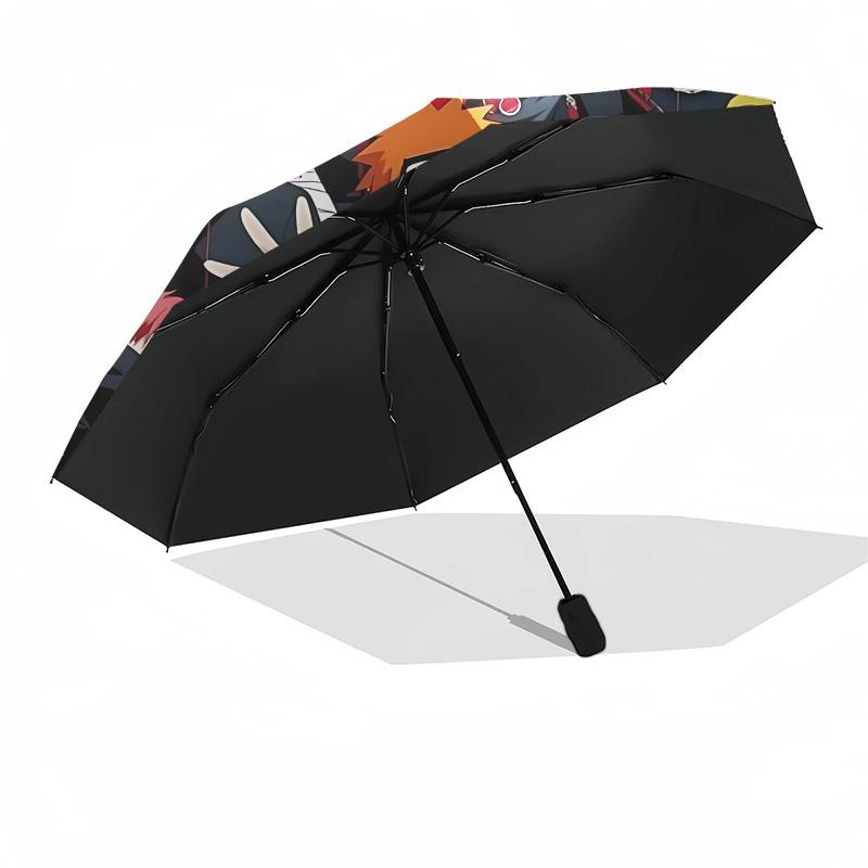 1pc Akatsuki, [Self-Opening Umbrella] Sturdy Metal Structure & Shaft, Compact Foldable, Suitable for All Seasons, Ideal for Ho
