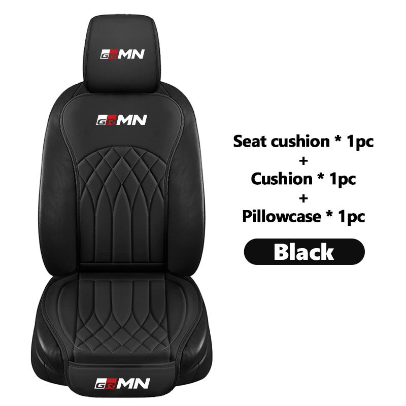 For Toyota Leather Car Seat Cushion Breathable Headrest Seat Protect Mat Accessories Camry Highlander C-HR Hilux Vios Rav4 Prius