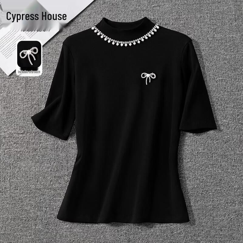 Women s Fashion Slim Fit Mock Neck T-Shirt M