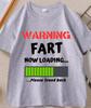 Funny Warning Fart Now Loading T Shirt Casual Round Neck Farter Graphic Tees Cotton Short Sleeve Tshirt Unisex Clothing Tops