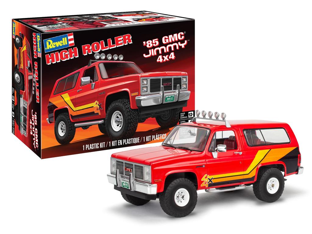 Revell 14577 GMC Jimmy 4x4 High Roller Scale Skill Level 4 Model Building Kit '85 125 175-Piece