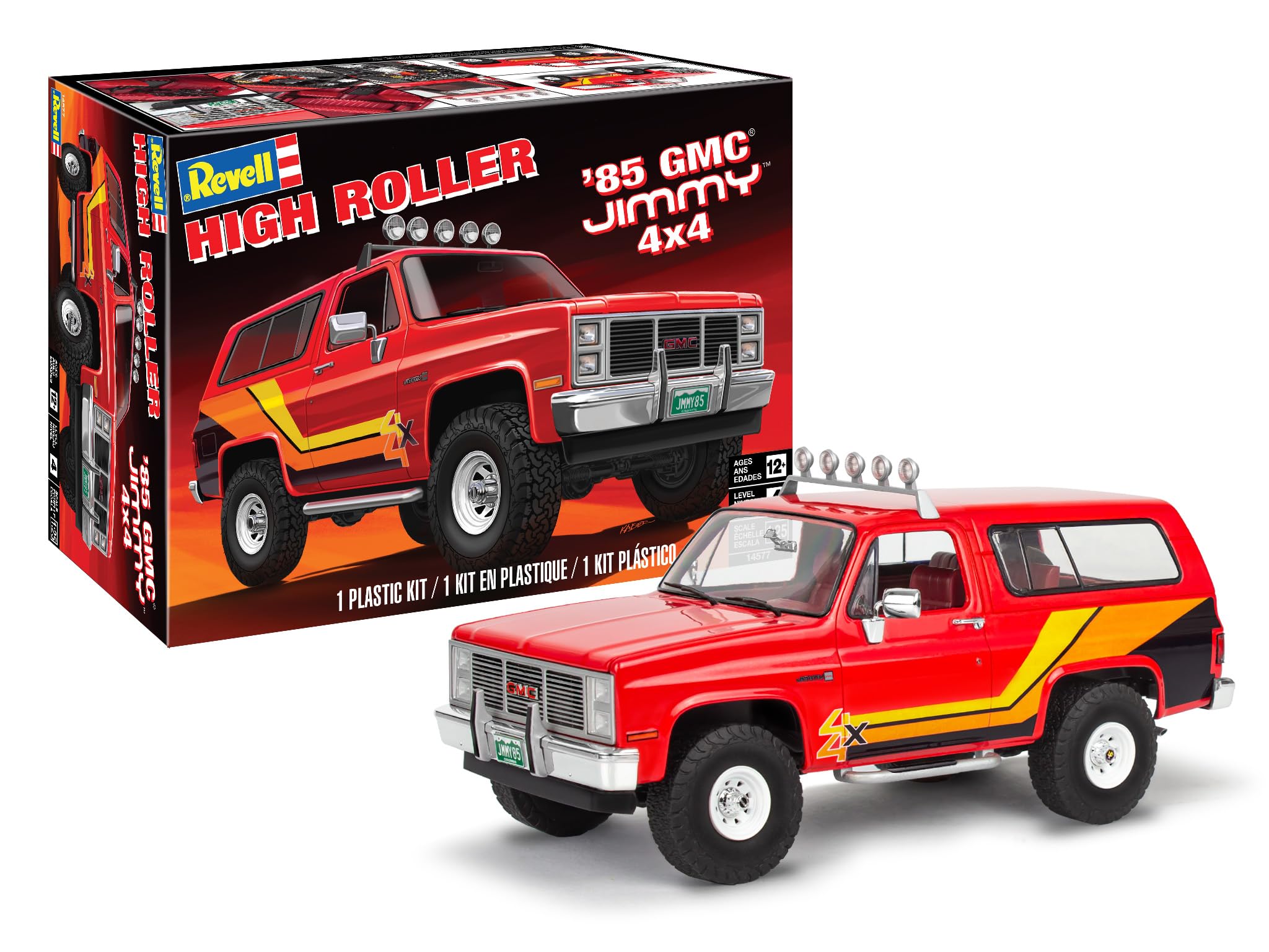 

Revell 14577 GMC Jimmy 4x4 High Roller Scale Skill Level 4 Model Building Kit 85 125 175-Piece