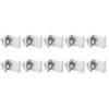 10Pcs PV Solar Panel End Clamp Aluminum Alloy Waterproof Photovoltaic Solar Panel Mounting Z Bracket Clamp