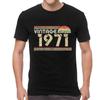 Men's Classic Vintage 1971 T-Shirt Novelty Birthday Gift Tshirt Short Sleeve Hip Hop T Shirt Cotton Tee Gift Oversized
