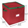 1PC Christmas Bauble Storage Box With Dividers 64-Grid Xmas Storage With Zippered For Christmas Ball Storage Home Decoration