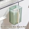 Light Luxury Napkin Holder Wall-Mounted Facial Paper Organiser Tissue Box  for Kitchen Bathroom