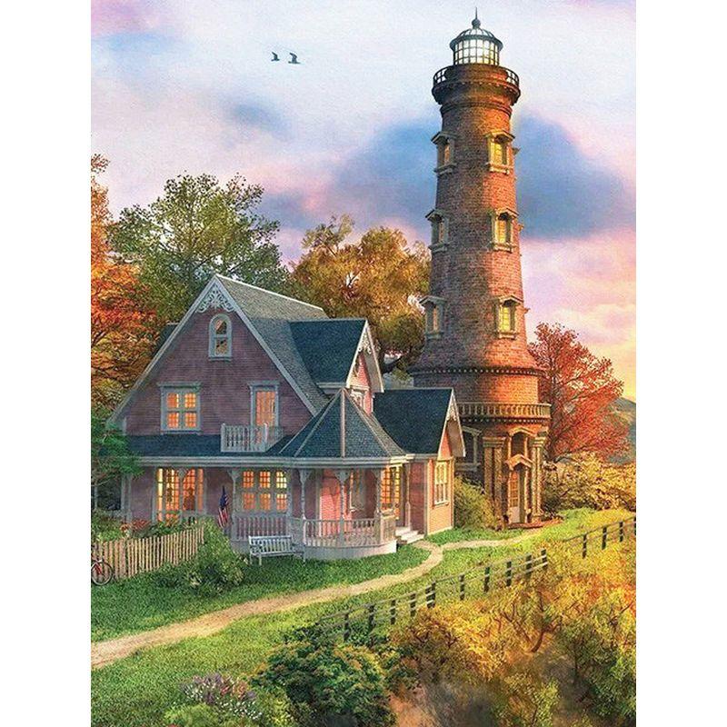 5D Diamond Painting Scenery Cross Stitch Landscape Diamond Mosaic Cartoon Handwork Rhinestone Art