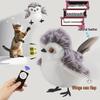 Touch-Sensitive Plush Bird Cat Teaser Toy for Self-Play & Boredom Relief
