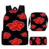 Backpack Naruto Children Set With Pencil Case And Versatile For School Trips Day