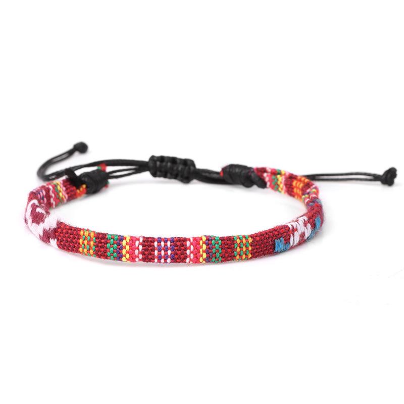 Bohemian Handmade Couple Bracelets Men Charms Weave Adjustable Bracelets for Women Friendship Summer Beach Surfing Boho Jewelry
