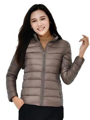 MUISHUYU Ultralight Down Jacket Lightweight Down Coat Outerwear Warm Water Repellent Cold Protection Windproof Storage Bag Included YU45 Women's