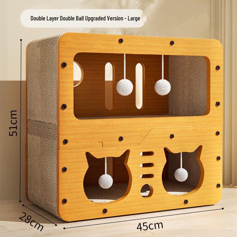 Durable Cat Scratching Board and Multifunctional Bed - Extra Large, Year-Round Use Cat Villa Sofa