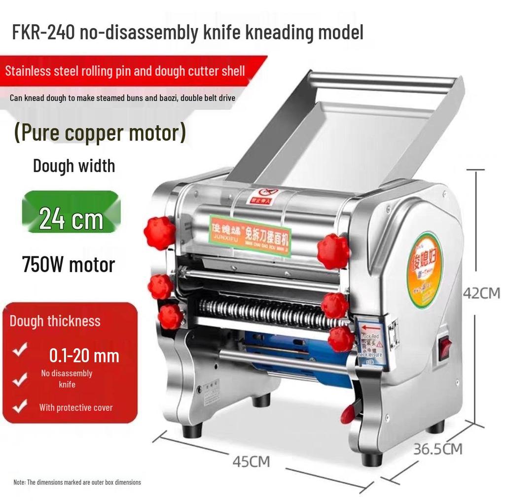 Stainless Steel Automatic Dough Press & Noodle Machine for Baozi, Mantou, and Dumplings with Free Shipping