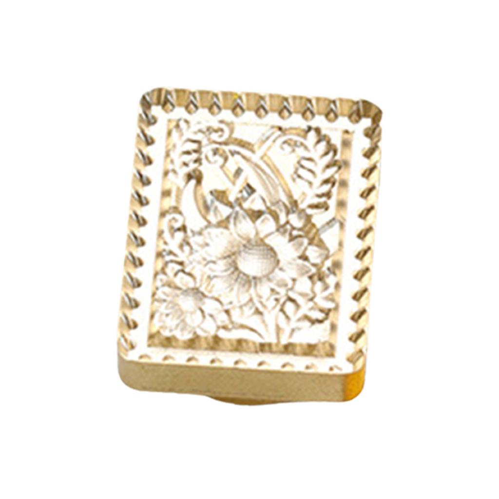 Emboss Sealing Wax Stamp Head Brass Sealing Stamp Wax Seal Stamp Head Replacement for Envelope Sealing Greeting Cards