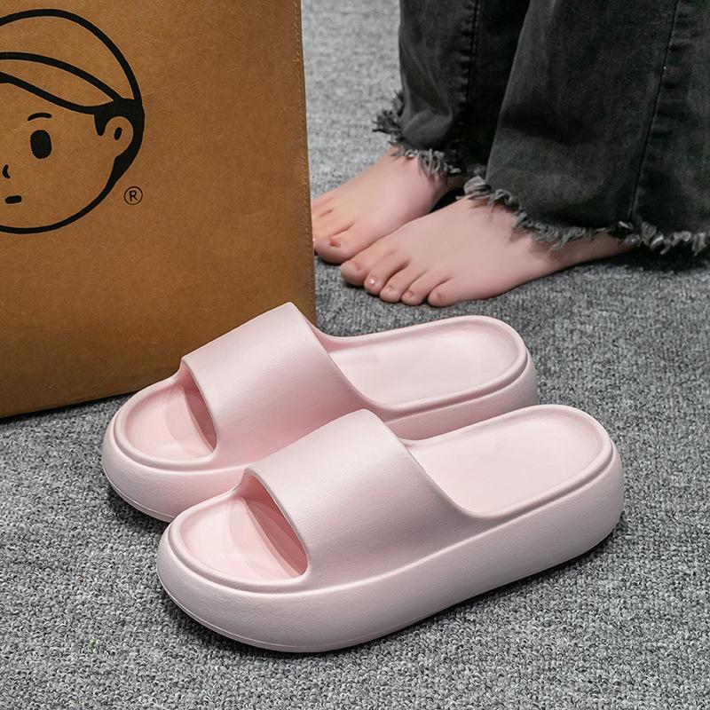 

Go out in summer and wear new thick-soled heightening women s cool slippers 6 cm high-heeled slippers indoor home home towels 40-41