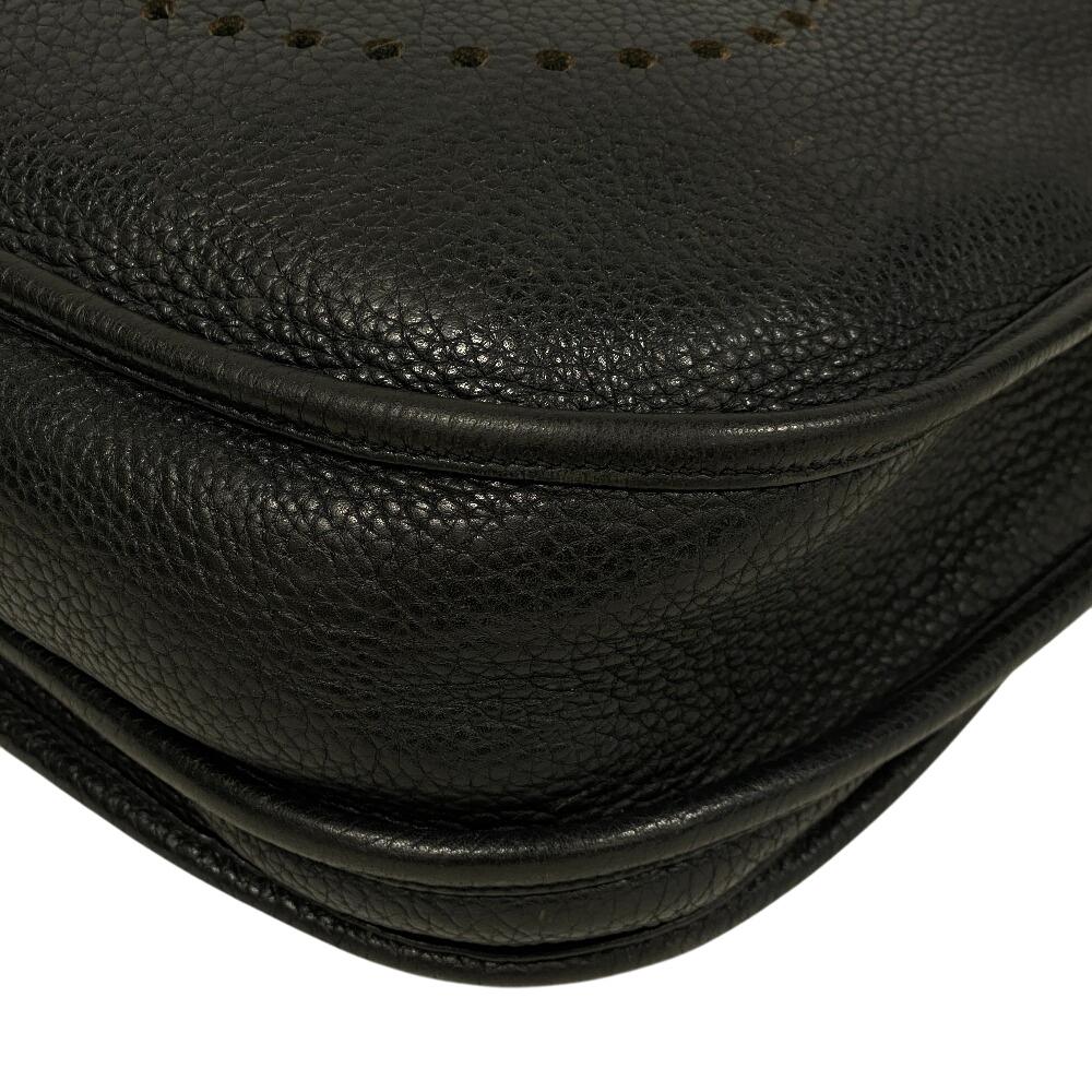HERMES Taurillon Clemence Taurillon Clemence Evelyn 3 29 PM Shoulder Bag black Taurillon Clemence mens Used
