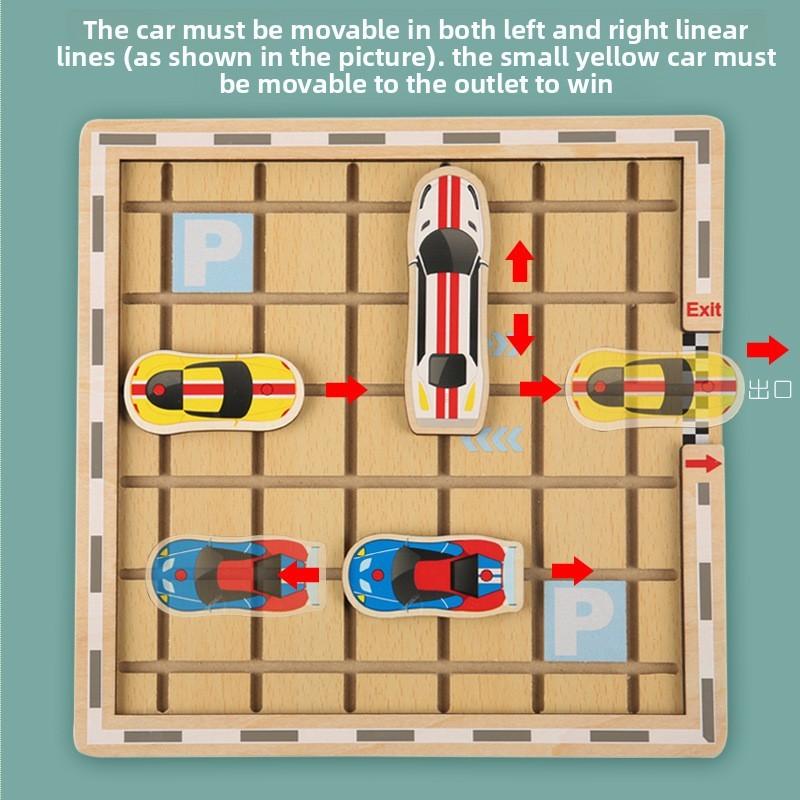 Car Children Wooden Toys Maze Game Early Education Focus Parent Engagement Gift