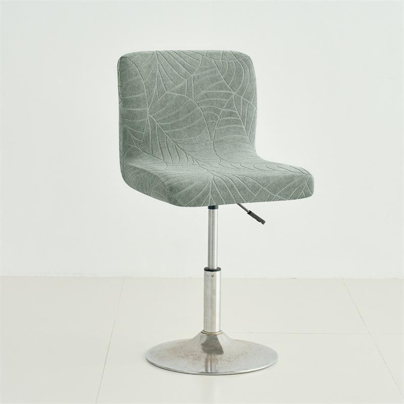 Water-Repellent Leaf Pattern Swivel Bar Stool Cover