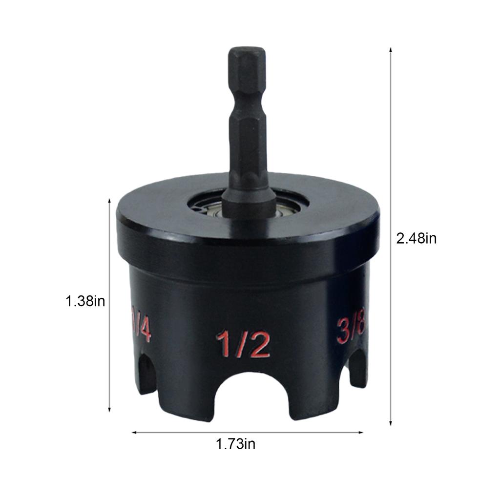 Outil d'extraction hexagonal pour écrous de supports de conduits et systèmes de profilés Outil extracteur de boulons pour tiges filetées de 3/8, 1/4 et 1/2 po