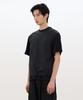 Kasakasa Drawstring Layered T-Shirt Black