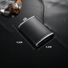 GIANXI Outdoor Stainless Steel Hip Flask Wine Whisky Pot With Leather Portable Travel Flask For Alcohol Drinkware