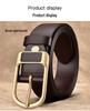 Men's Retro Genuine Leather Belt - Pin Buckle Cowhide Waist Belt for Business and Casual Wear, Suitable for Middle-Aged and Young Men.