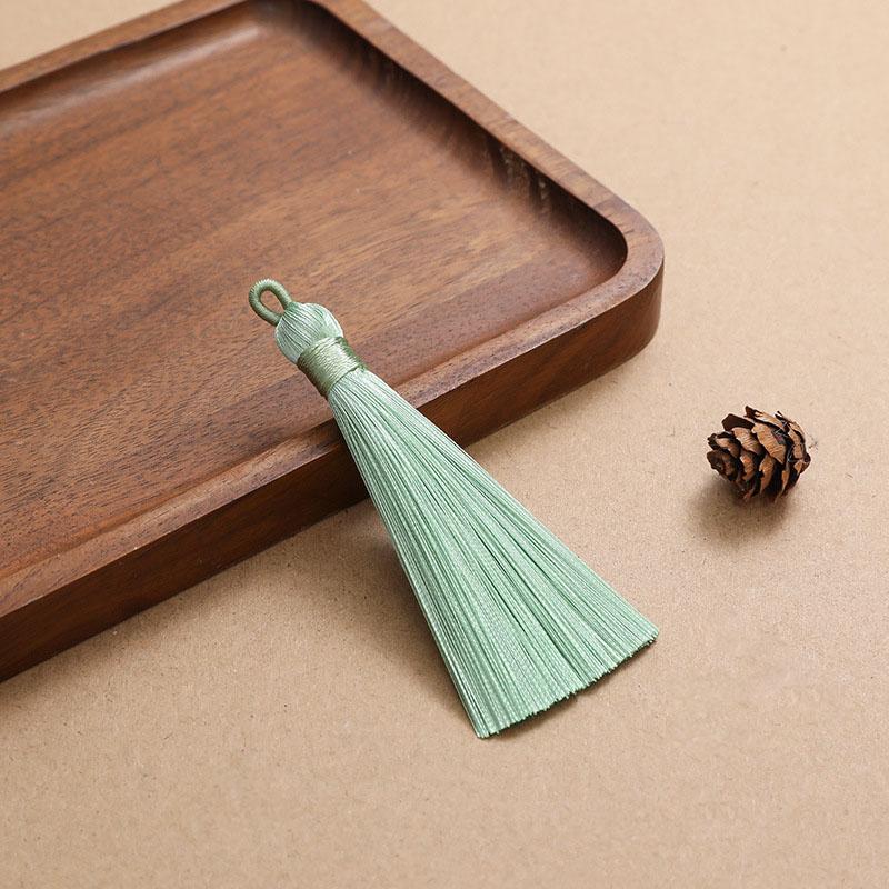 10pcs 8cm Ice Silk Tassel Charms Brush Pendant Crafts For Diy Jewelry Making Accessories Handmade Bracelet Earring Decor Crafts