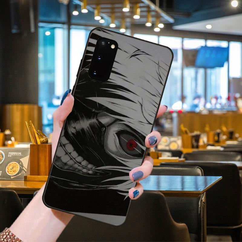 Kaneki Ken Tokyo Ghoul Phone Case For Samsung Galaxy S6 S7 S8 S9 S10 S21 S22 Plus Ultra Soft Black Phone Cover