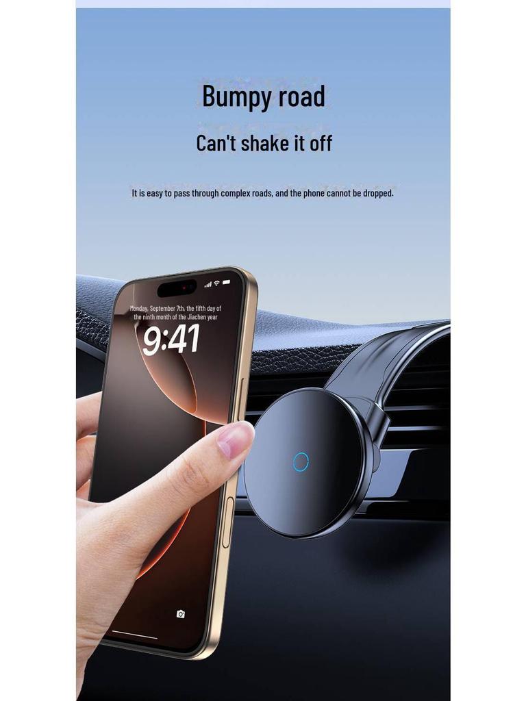 PISEN Rotatable Car Dashboard MagSafe Wireless Charger Phone Holder