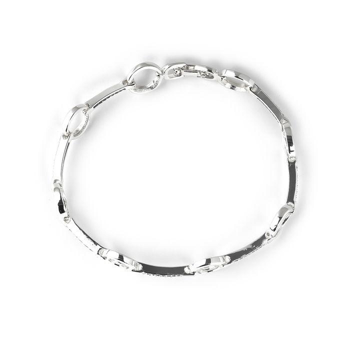 Bracelet - LUXENTER - Dimaran - Zircone brillante - Finition rhodiée - Longueur 18 cm