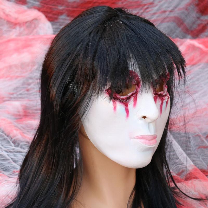 Yamamura Sadako Halloween Horror Mask Haunted House Escape Npc Props Costume