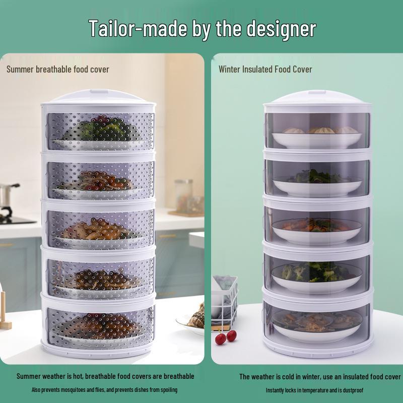 Multi-layer Insulated Food Cover for Fresh-keeping and Dustproof Storage