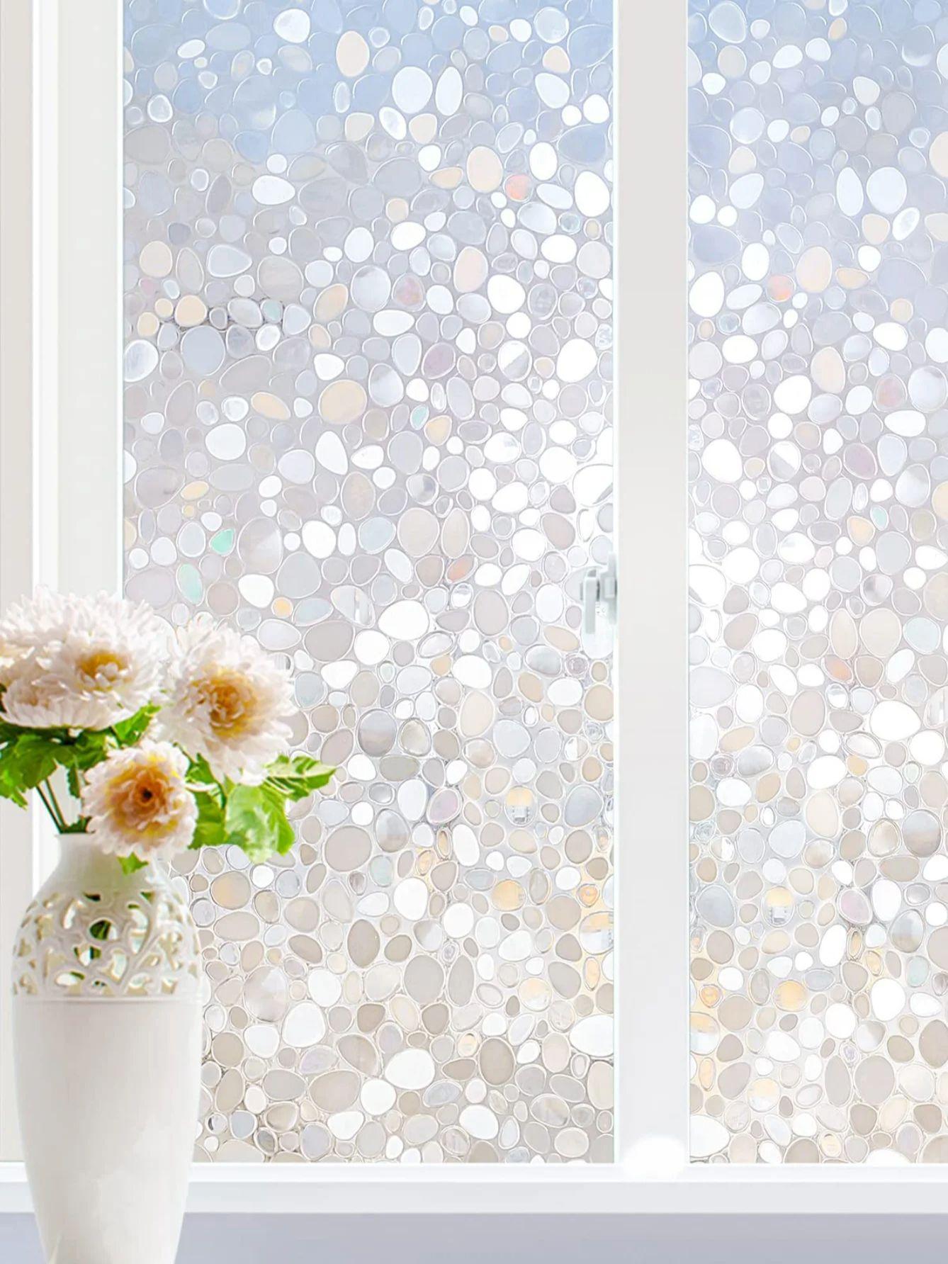 

Матовая ПВХ-пленка для защиты окон - статическое прилипание, блокирующее УФ-излучение, радужная голографическая пленка для стеклянных дверей домашнего офиса 30x100 cm