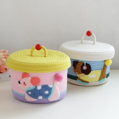 Cartoon Desktop Storage Box, Living Room Coffee Table, Household Storage Basket, Snack, Sundries, Cosmetics Organization