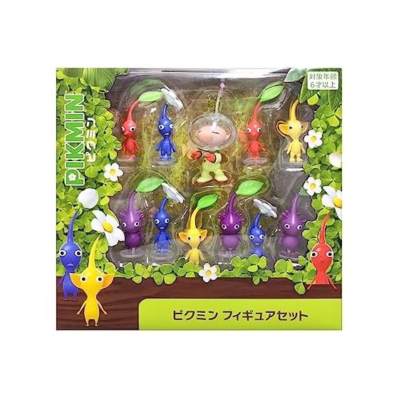 Pikmin Figure Set Blue Yellow Red Purple Olimar