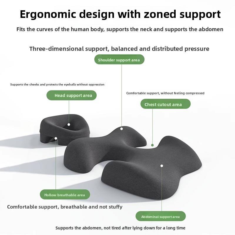 Professional Salon Facial Pillow for Face Down Massage, Ergonomic Face Cradle with Breathing Hole for Spa,Facial,Lash Extensions