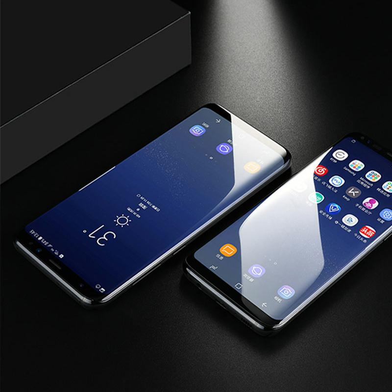Vidro temperado curvo para Samsung, protetor de tela, Samsung Galaxy S24, S22, S23, S21, S20 Plus, Ultra FE, Nota 10, 9, 20 Plus, S9, S10, 2pcs