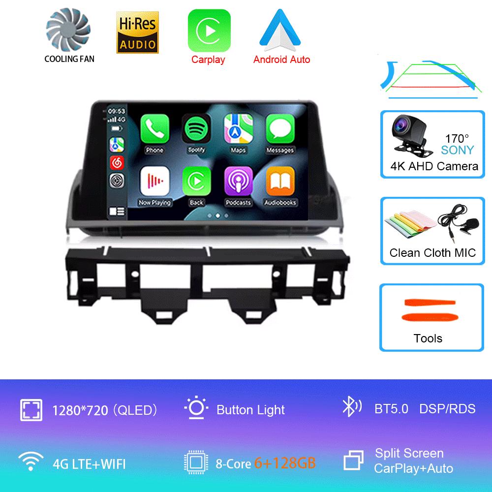 9 Inch For Mazda 6 2007 2003 2004 2005 2006 2002 - 2015 Multimedia Car DVD Player Navigation GPS Radio Wifi BT 4G LTE 128G Andro