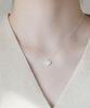 Alleun Silver 925 Cubic Heart Pendant Chain Bold Silver Necklace
