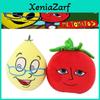 Frau Zitronen und Herr Tomaten Plüschtiere Hergestellt mit PP-Baumwolle und Plüschstoff 16*13*22cm/6.3*5.1*8.7in groß.