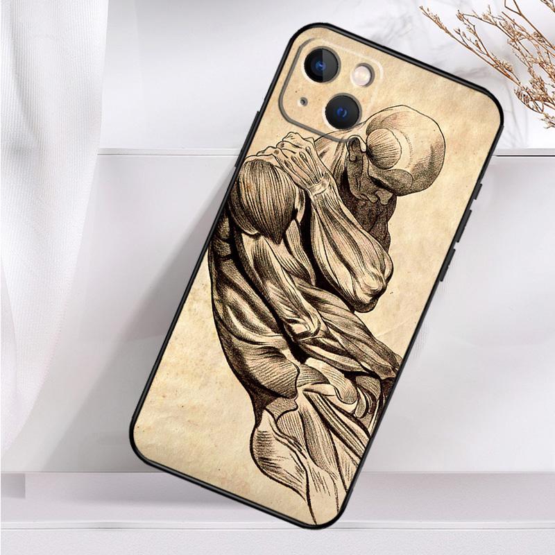 Menschliche Anatomie Stoßfeste Hülle Für iPhone 17 15 16 Pro Max 11 14 Plus 12 13 Mini 16e 17 Air Handyhülle