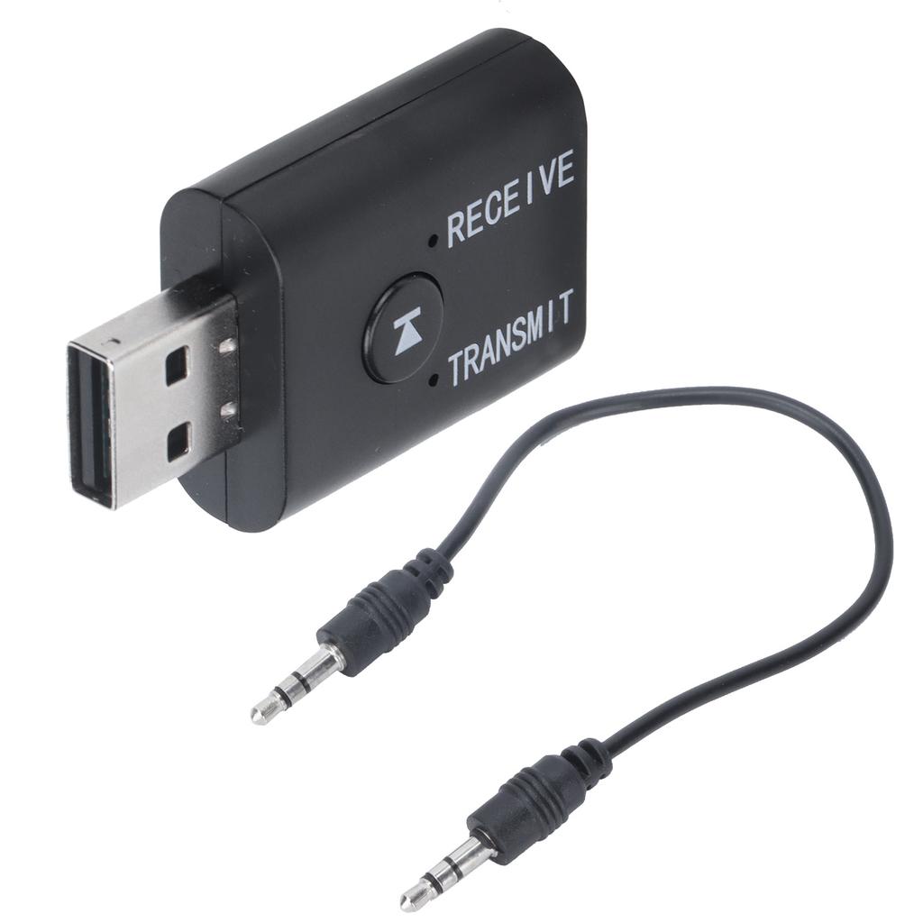 Adaptateur USB Bluetooth 2 en 1, récepteur/émetteur sans fil, pour ordinateur portable, ordinateur de bureau, casque, haut-parleur
