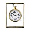 MUYIKA Supera Decorative Metal Table Clock with Silent Mechanism, 23x32 Cm, 3 Different Colors, Home Decoration, Table and Desk Clock, Stylish Clock